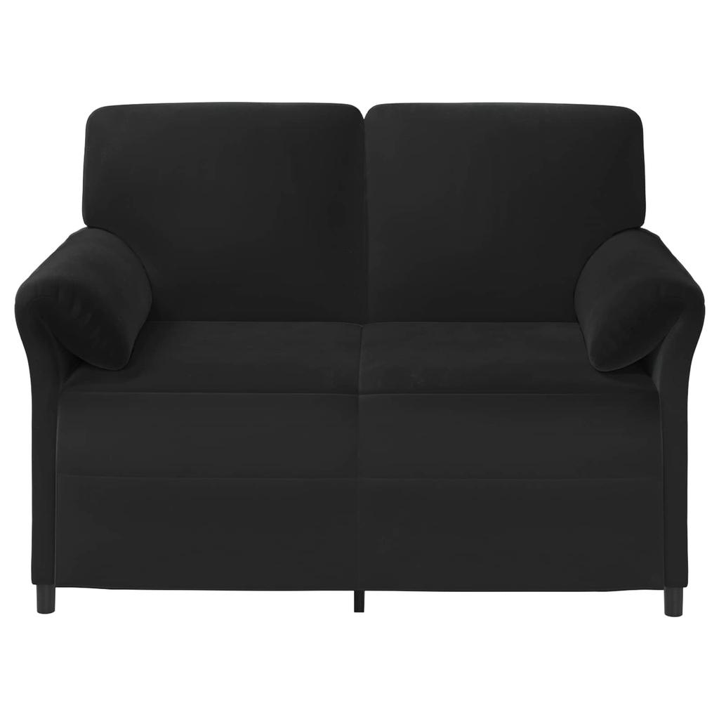 2 Seater Sofa in Black 138 x 83 x 95 cm Velvet