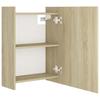Bathroom Mirror Cabinet Sonoma Oak 62.5x20.5x64 Cm Engineered Wood