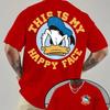 2026 Summer New Cotton Donald Duck Soft Children's Adult Men and Women's Couple Outdoor Leisure Sports Wear T-shirt Large Size
