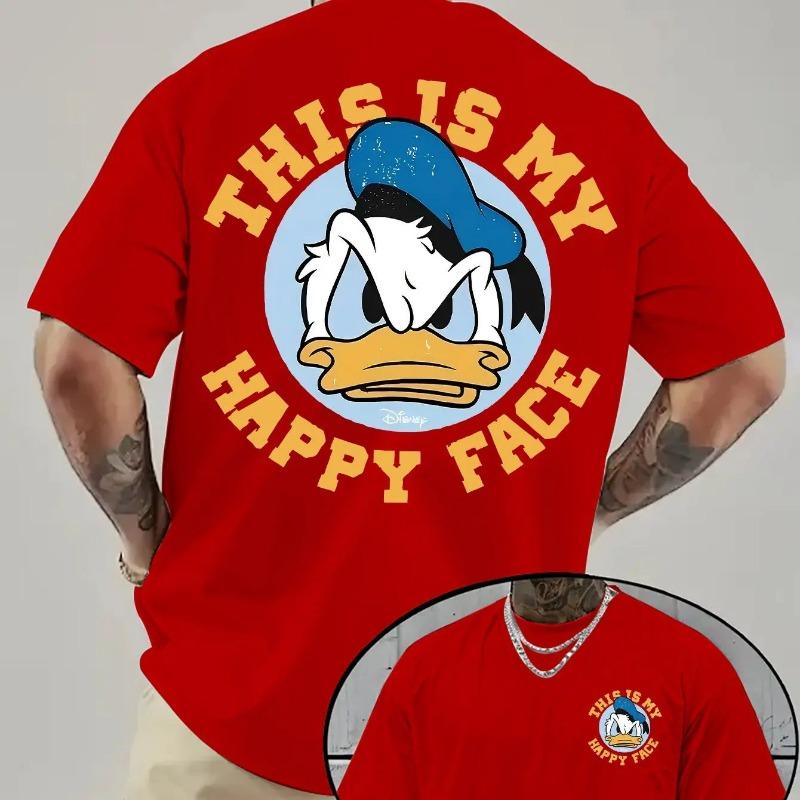 2026 Summer New Cotton Donald Duck Soft Children's Adult Men and Women's Couple Outdoor Leisure Sports Wear T-shirt Large Size