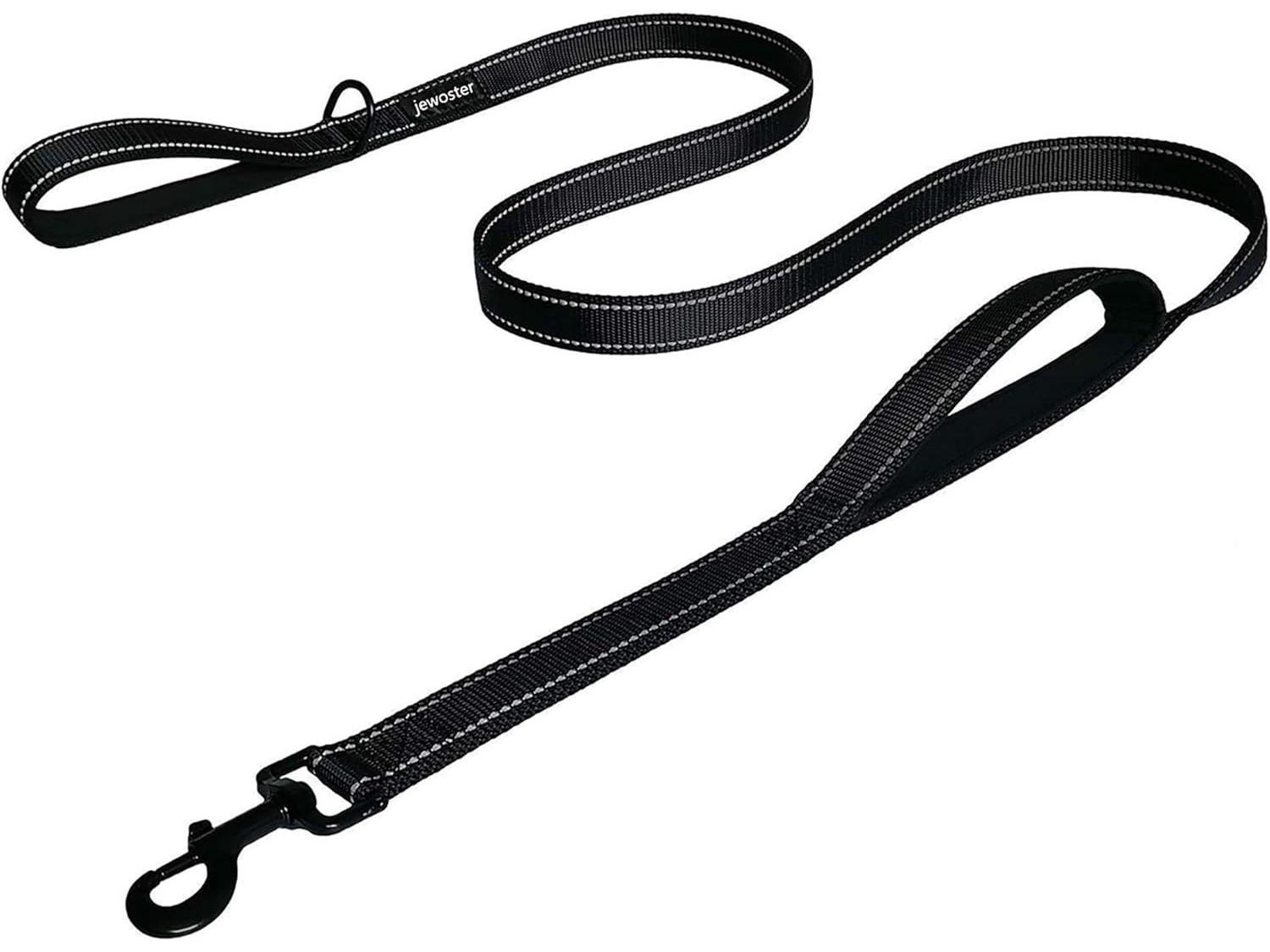 

Nylon Anti-Jerk Leash for Large and Medium Dogs 150 cm чёрный