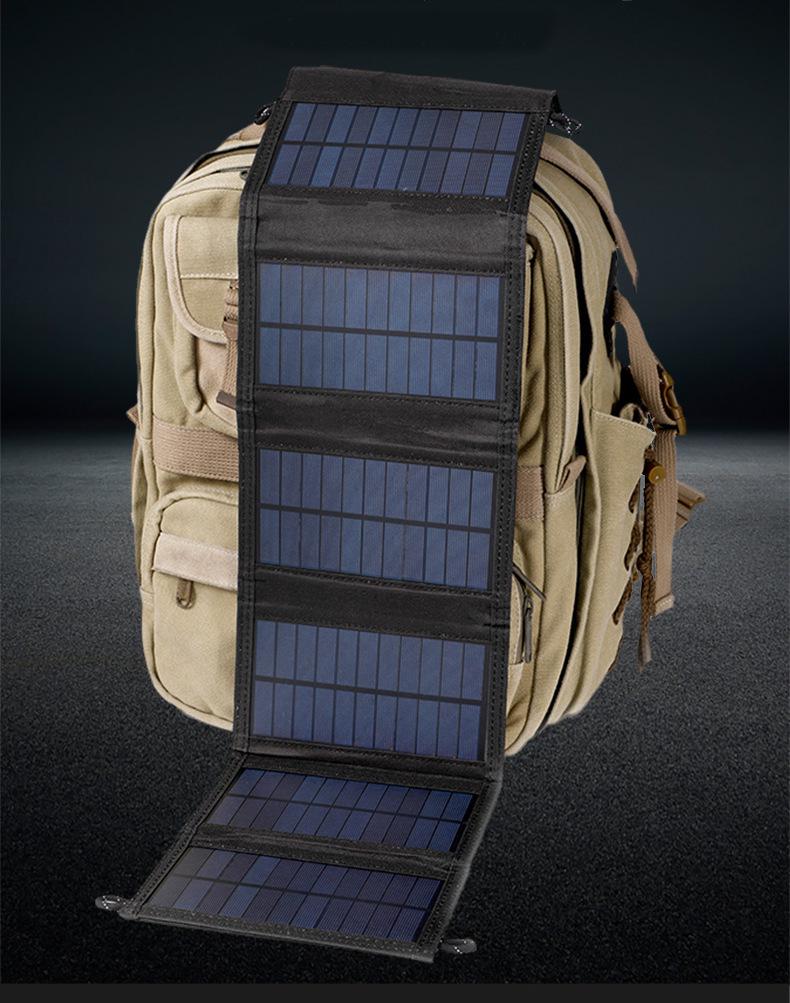 15W Portable Folding Solar Panel for Camping, Outdoor USB Charging