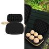 6-Fächer Outdoor-Eierbehälter EVA Stoßfester Lager-Eierträger mit Griff für Party Picknick Reise Khaki