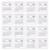 2026 Mini Desktop Calendar Cute Cartoon Desk Planner with Spiral Binding Small Planning Notebook for Office Home