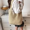 Large Capacity Straw Bag Women's Leisure New Versatile Shoulder Bag Woven Season Seaside Vacation Beach Bag
