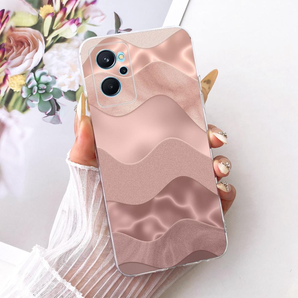 For Realme 9i 4G Case RMX3491 Transparent Cute Cat Fashion Butterfly Funny Painted Casing For Real me 9i 4G Cover