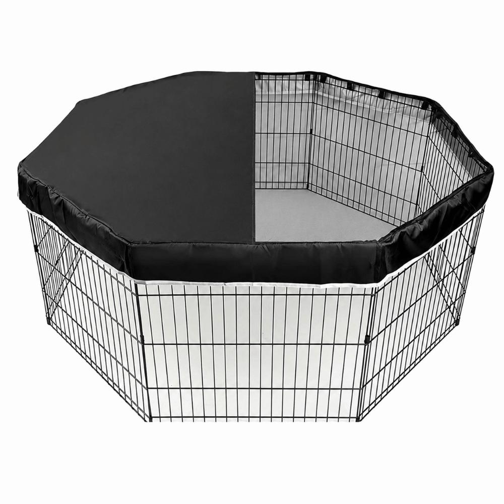 Mesh Pet Cage Cover Oxford Cloth Kennel Shade Protector Durable Dog Playpen Cover  Small Animals чёрный