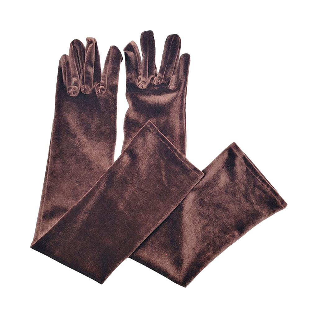 Wedding Gloves Proms Gloves Pleuche Long Gloves for Opera Women Lady Theme Proms Costume Accessories