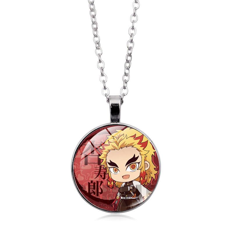 Animation Peripherie Demon Slayer: Kimetsu No Yaiba Studentenpaar Geschenk Retro Schmuck Anhänger Halskette