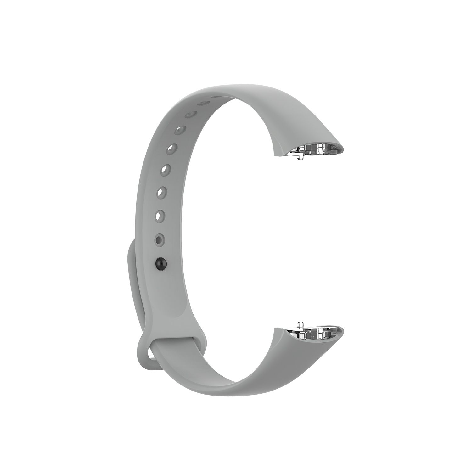 Женские аксессуары Ремешок для часов Замена Дышащий ремешок для часов Мягкий силиконовый браслет Пряжки Ремешок серый