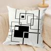 Abstract Lines Cushion Cover Soft Plush Fabric DoubleSided Printed Sofa Cushion Cover for All Seasons Home Decor Gift