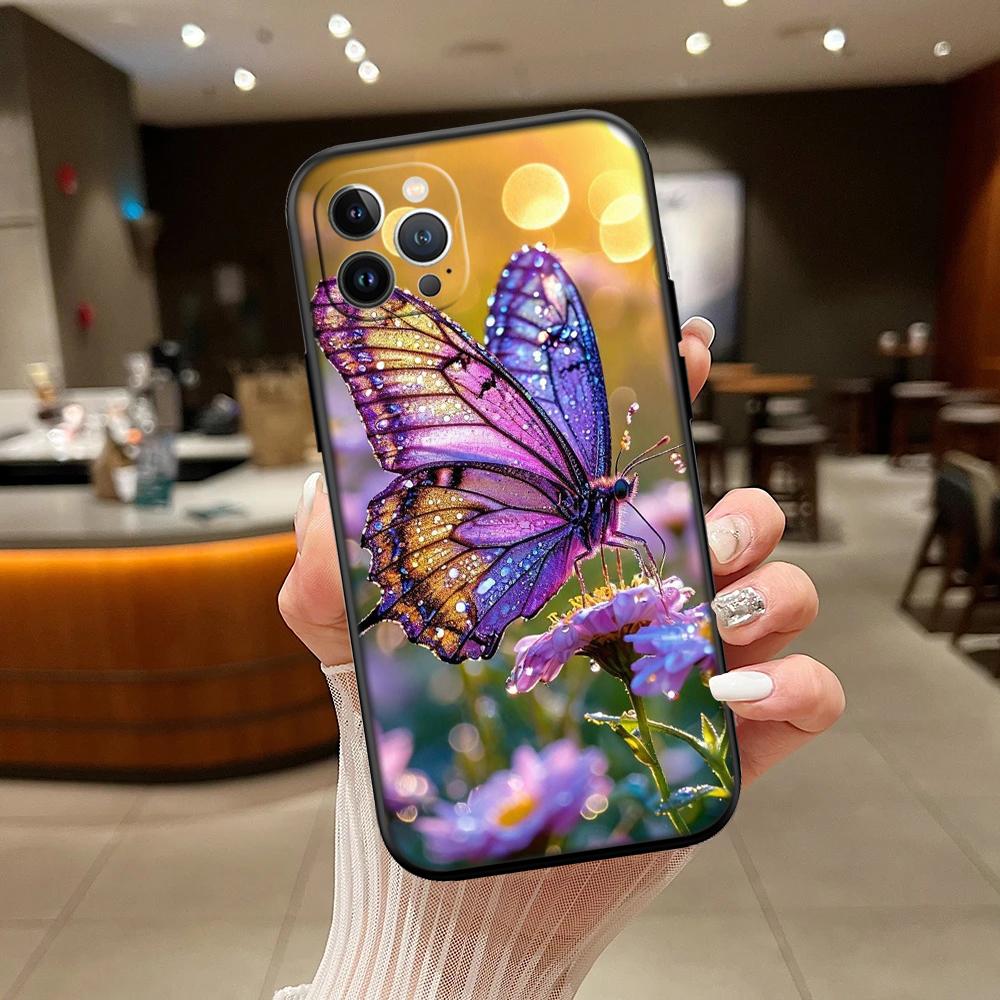 RA9 Colorful Butterfly Phone Case for Samsung Galaxy A11 A12 A13 A15 A52S A53 A55 A56 A70 A71 A72 A73 F06 F16 F56 S10 Plus S10e