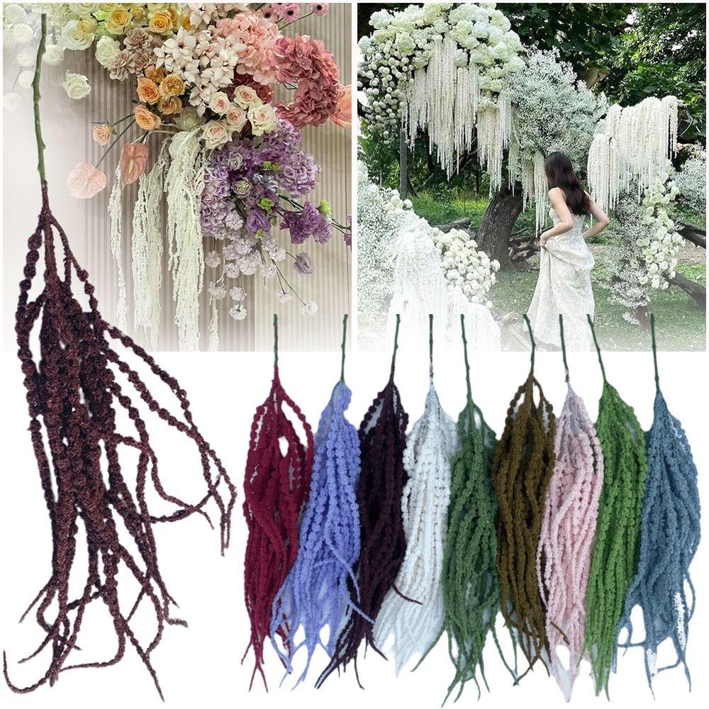 Ornament Simulated Amaranthus Caudatus Foam Hanging Long Tassel Flower  European Wedding Decor