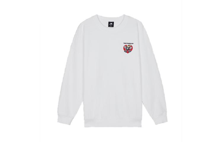 New Balance Sweatshirt Women s White AWT03367-MUN L