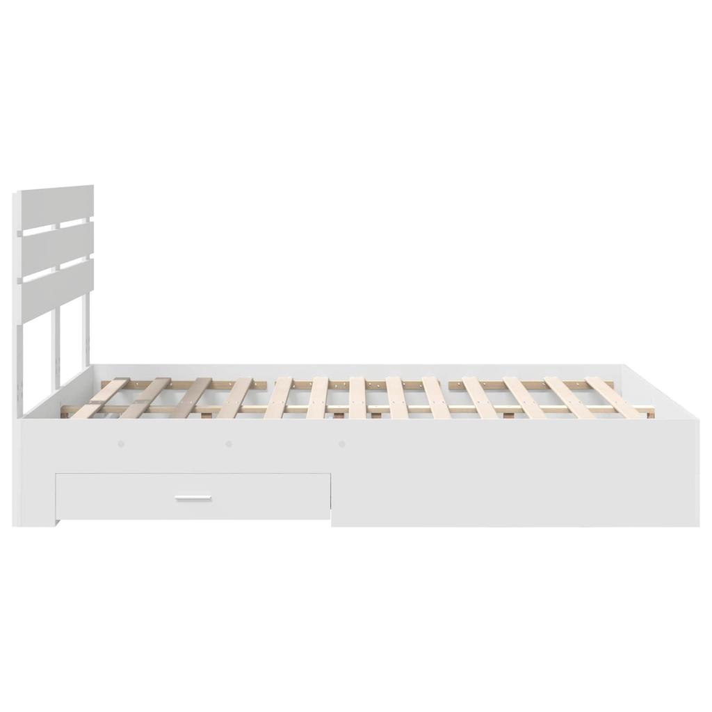 Storage Bed Frame with Drawers and Headboard Wood Based Material