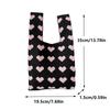 New Heart Pattern Knit Handbags Women Handmade Knot Wrist Bag Casual Small Tote Bag Girls Reusable Shopping Bags ARI