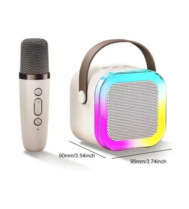 Mikrofon Z Głośnikiem Bluetooth Zestaw Karaoke Pink