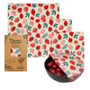 3pcs/Set Reusable Beeswax Wrap Paper Natural Food Wrapping Paper Fresh Keeping Cloth  Sandwich