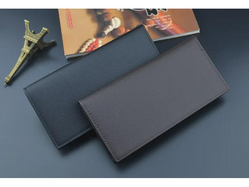 Lange vertikale Jugendbrieftasche für Herren: Mehrfachkartensteckplatz, große Kapazität, modisches Handdesign
