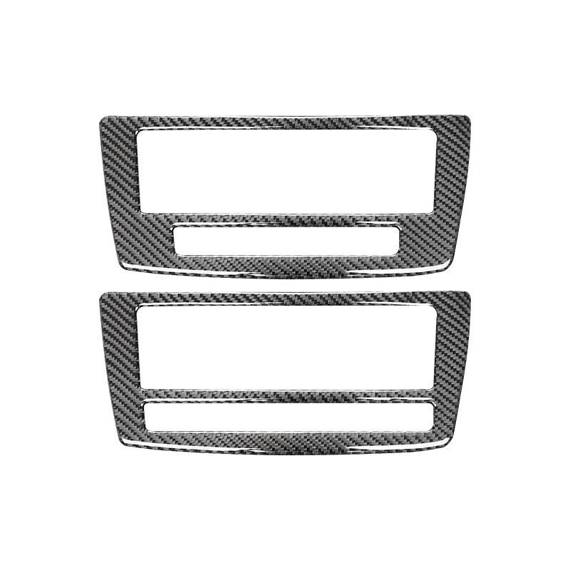 Carbon Fiber Car Center Console Multimedia CD Control Panel Frame Interior Decoration Sticker For Mercedes Benz GLE GLS ML GL
