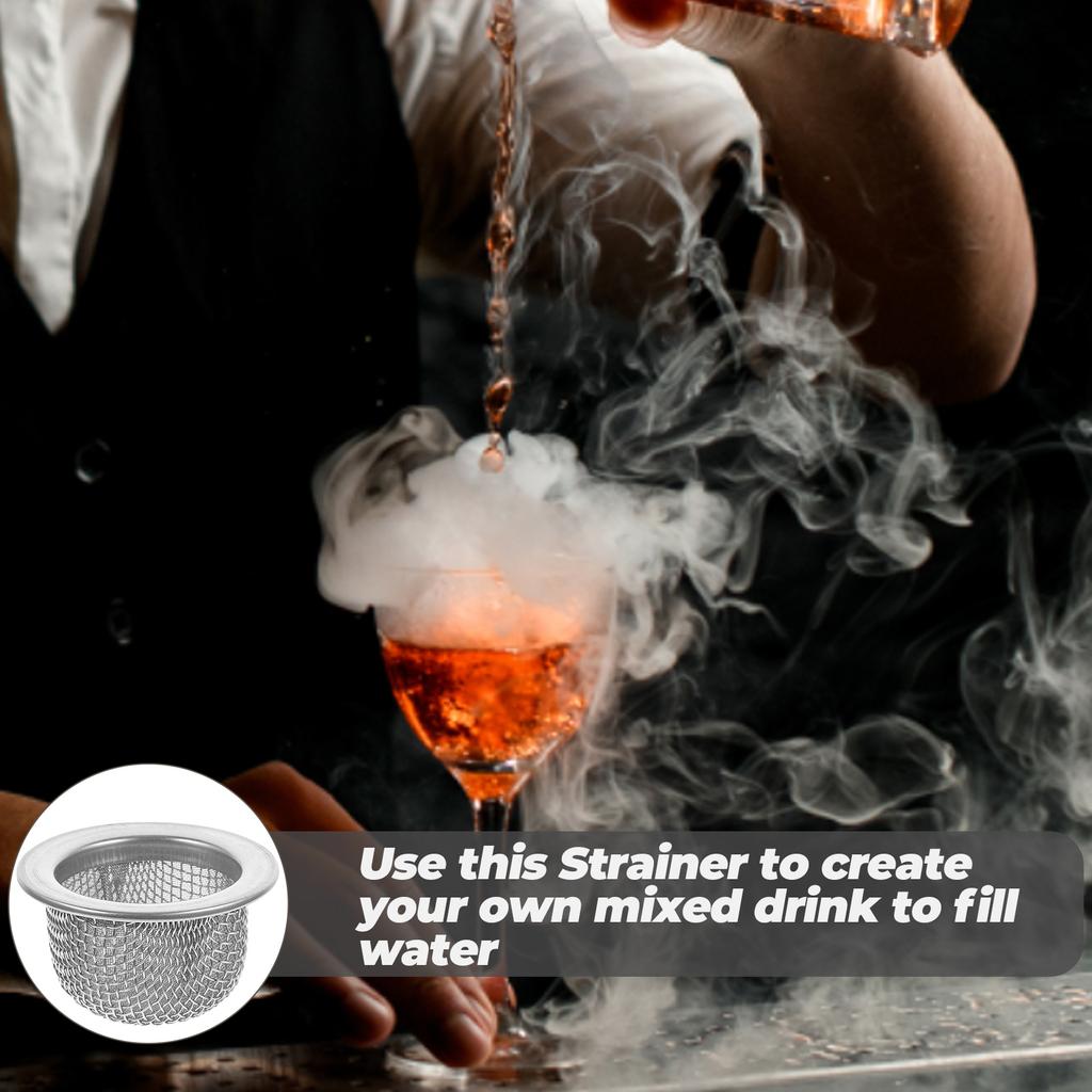 10 Stück Cocktail Mesh Zubehör Rührbecher Sieb Saft Kalt Siebe zum Entsaften Filter Getränk Metall