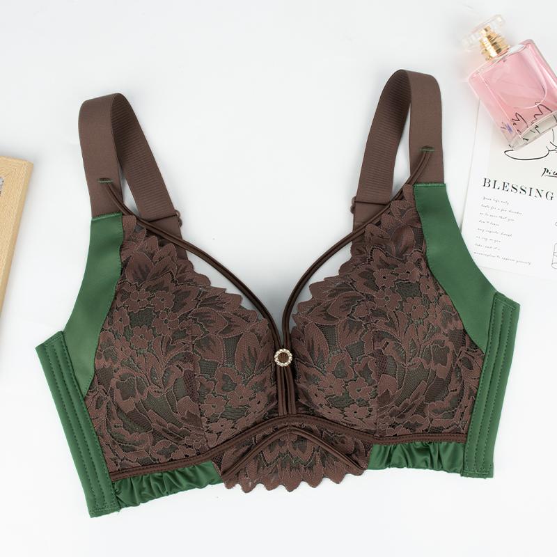 

FallSweet Сексуальный кружевной бюстгальтер для женщин Пуш-ап Беспроводной Удобный Бюстгальтер Бесшовный Бюстгальтер-футболка Сексуальное женское нижнее белье 46/105BC кофейный