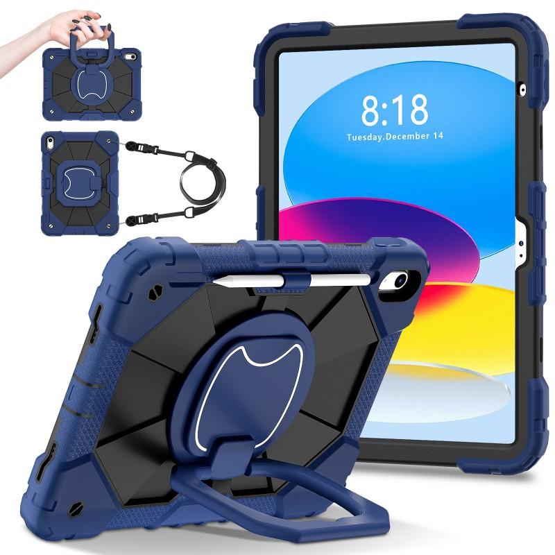 Heavy Duty Rugged Case With 360 Rotating Stand IPad 10th 11th Gen A16 Chip Full Coverage Shockproof Silicone PC Armor
