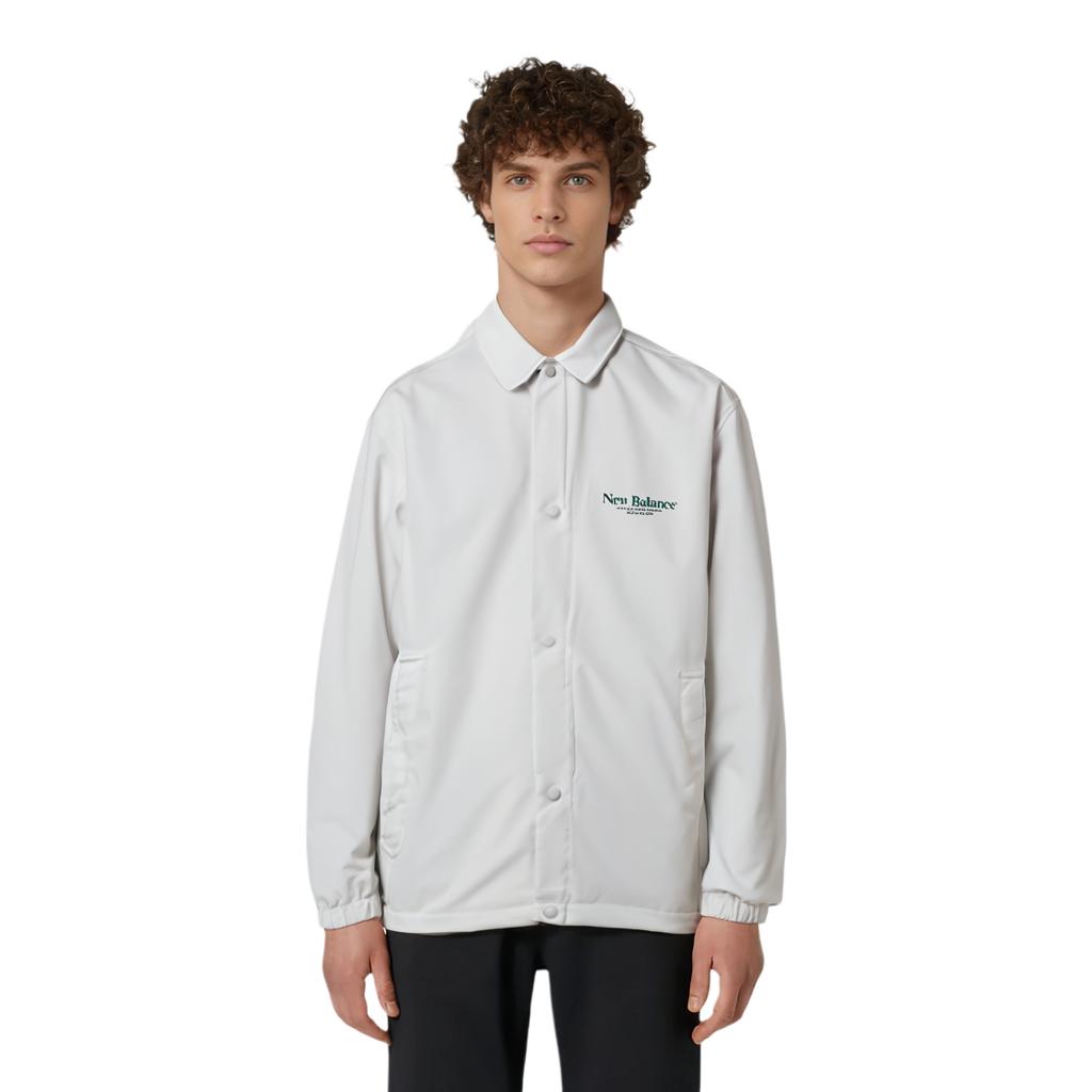 New Balance Jackets Men's Light Gray Lapel Thin Other 5AD24183-LGR