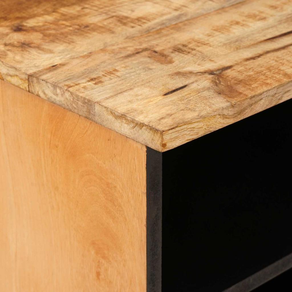 Storage Cabinet in Brown 80 x 33.5 x 46 cm Solid Mango Wood