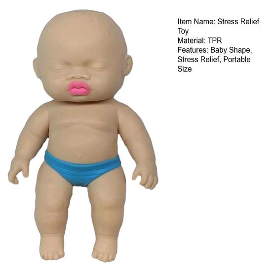 Slow Rising Babies Squeeze Toy Stress Anxiety Relieving Mini Baby Squeeze Toy Soft Stretchy Relaxation Stress Ball Fidget Toy