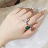 Colored Treasure Girl Ring Simulation St. Maria L Green Grandmother Hummingbird Ring