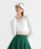 Xexymix Logo Banding Crop Long Sleeve Back Ivory
