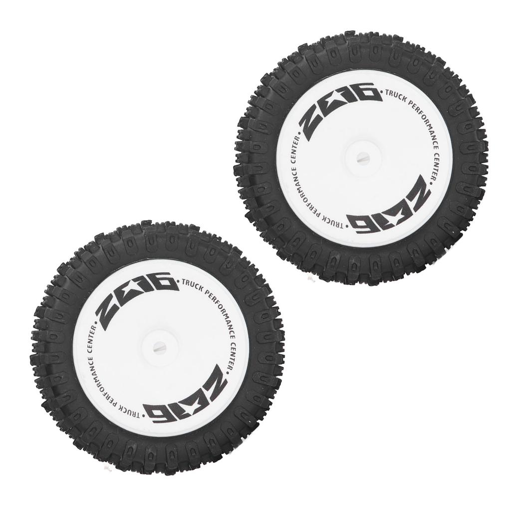 2Pcs Rubber RC Car Rear Tires Rear RC Wheels Tires Set for WLtoys 124007 Remote Control Car