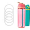 Reusable Cup Straw Stopper Spill Proof Straw Cleaning Brush Water Bottle Top Lid for Owala FreeSip