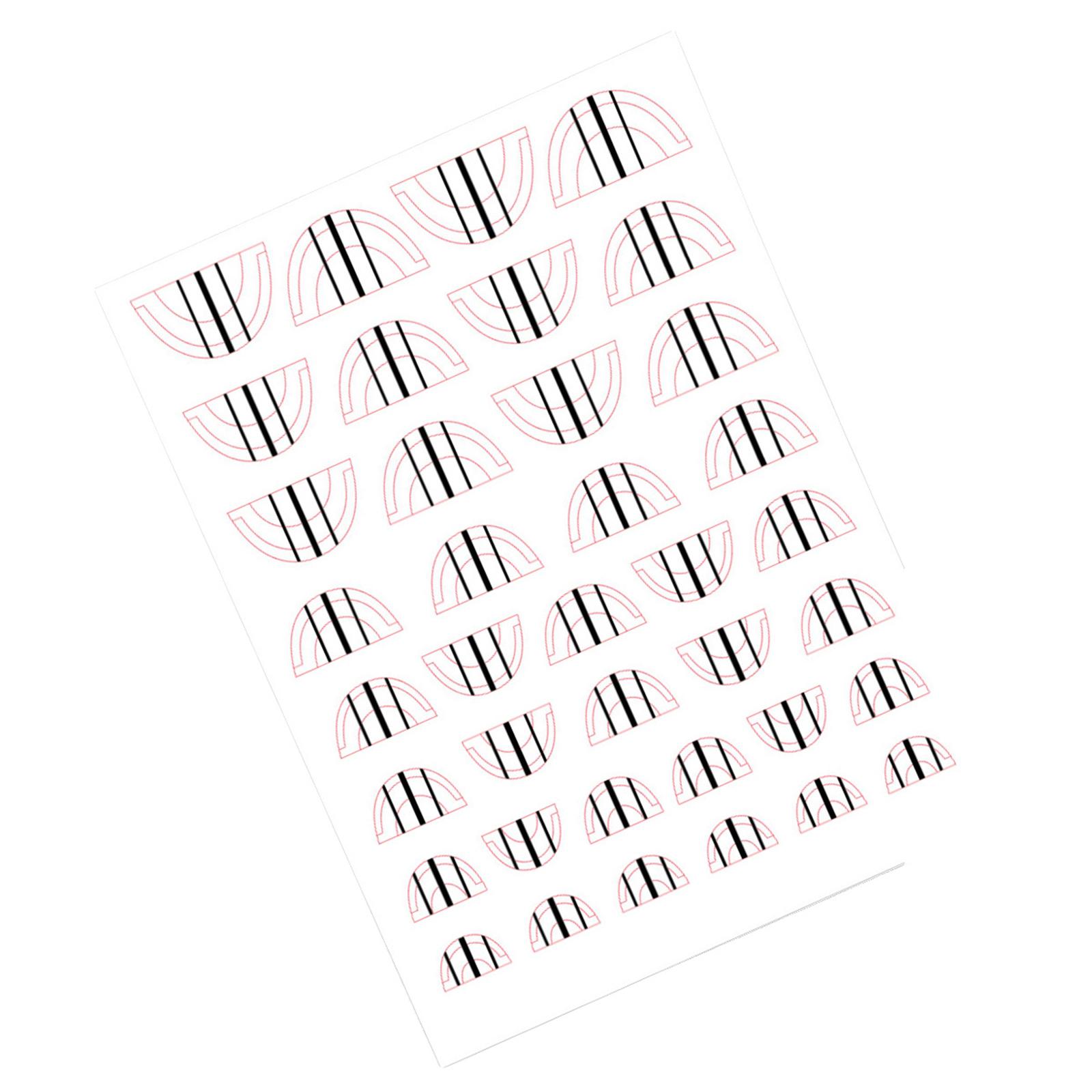 

Наклейки для французского нейл-арта 3D самоклеящиеся наклейки для ногтей Клетчатые линии Дизайн ногтей Линия Украшения для ногтей Наклейки для ногтей D