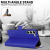 (Samsung Galaxy A05s, Blue) For Samsung Galaxy A05S Leather Book Flip Wallet Case
