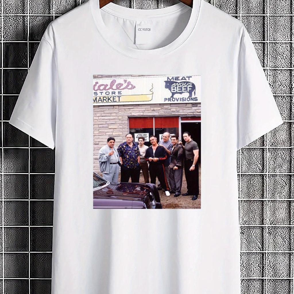 Retro Street The Sopranos Pauli Valnatili Gangster New York Retro Unisexs Tshirt Summer New Style Unisex Casual Tshirt