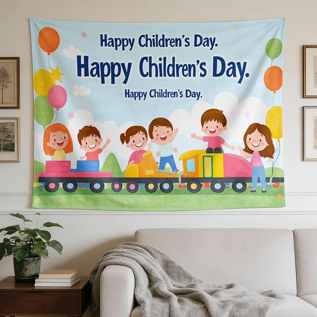 A Stylish Tapestry, Colorful Child Celebration, Perfect for Sprucing Up Wall Decor in Homes, Dorms And Bedrooms
