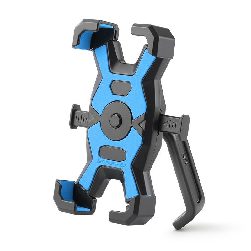 BENGGUO 4-Claw Bicycle Phone Mount 360 Degree Rotation Shockproof Motorcycle Cell Phone Bracket
