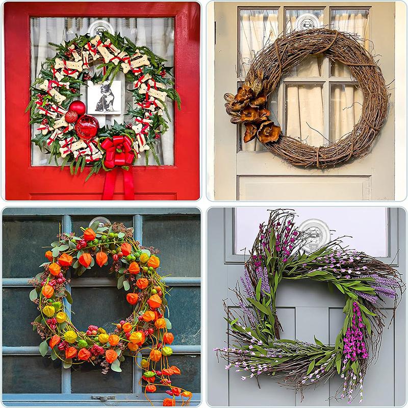 1/2 Stück Saugknapfhaken Wiederverwendbare Leistungsstarke Wasserdichte Duschhaken Hochbelastbarer Vakuumsaugnapfaufhänger für Dusche Fenster Handtuch Tür