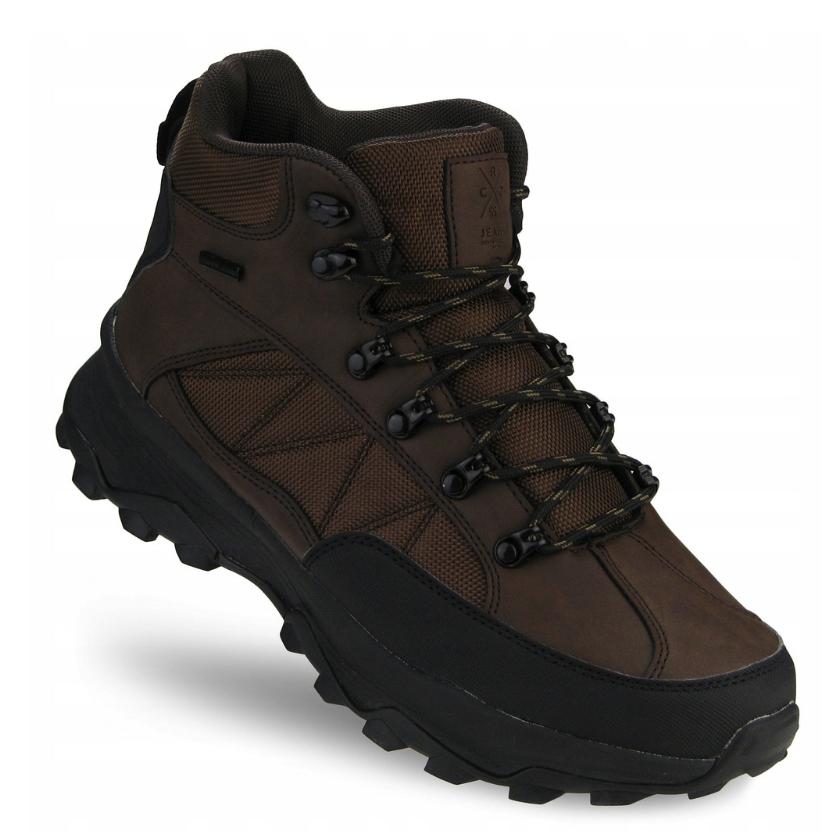 Cross Jeans KK1R4019C brown men's trekking shoes, insulated, waterproof