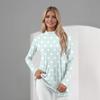 Women's Daily Casual Long Sleeve Mid Collar Top