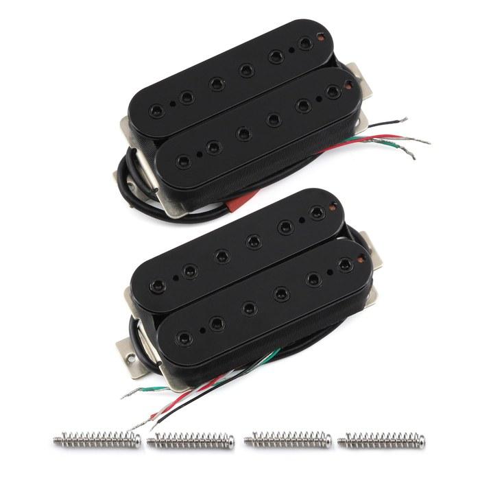 FLEOR Pickup Set Double Coil Humbucker for Electric Guitar - Black