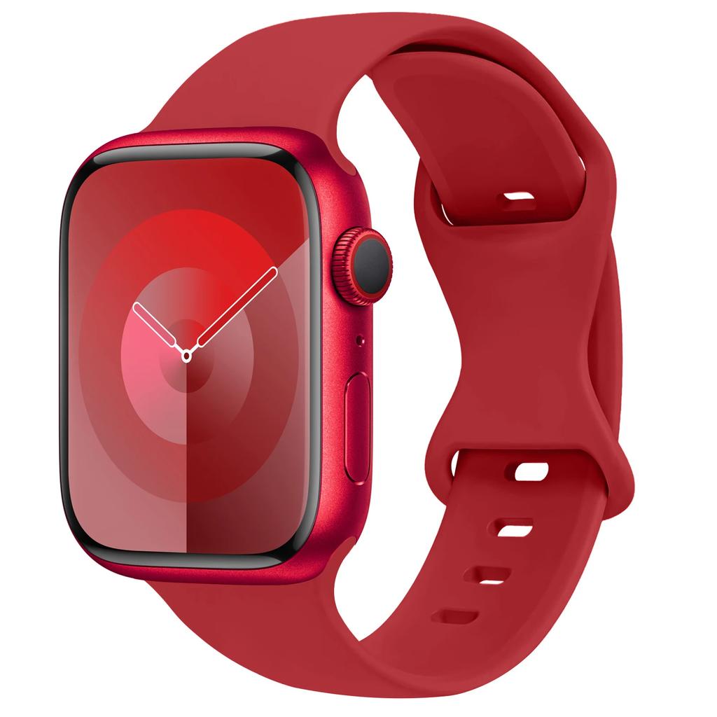Silikonarmband für Apple Watch Band 45mm 44mm 41mm 40mm 42mm 46mm ultra 49mm Sportarmband correa series 11 7 8 9 10 4 3 5 6 se