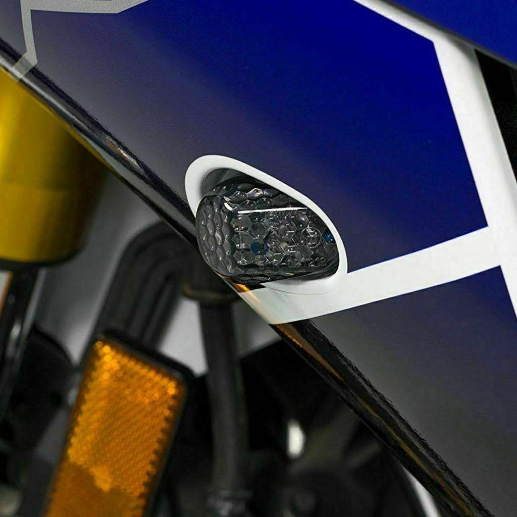 Smoke Lens Motorcycle Turn Signal Lights Waterproof 12 V