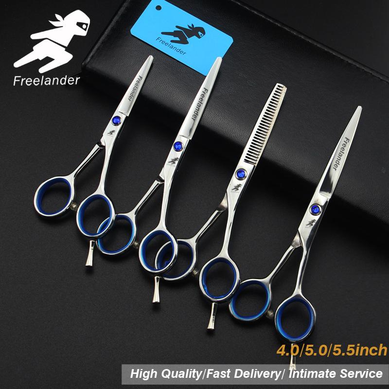 

4.0/5. 0/5.5 Inch Blue Gemstone, Hair Scissors, Hair Scissors, Flat Scissors, Bangs Scissors, Small Scissors 5.5inch flat shear