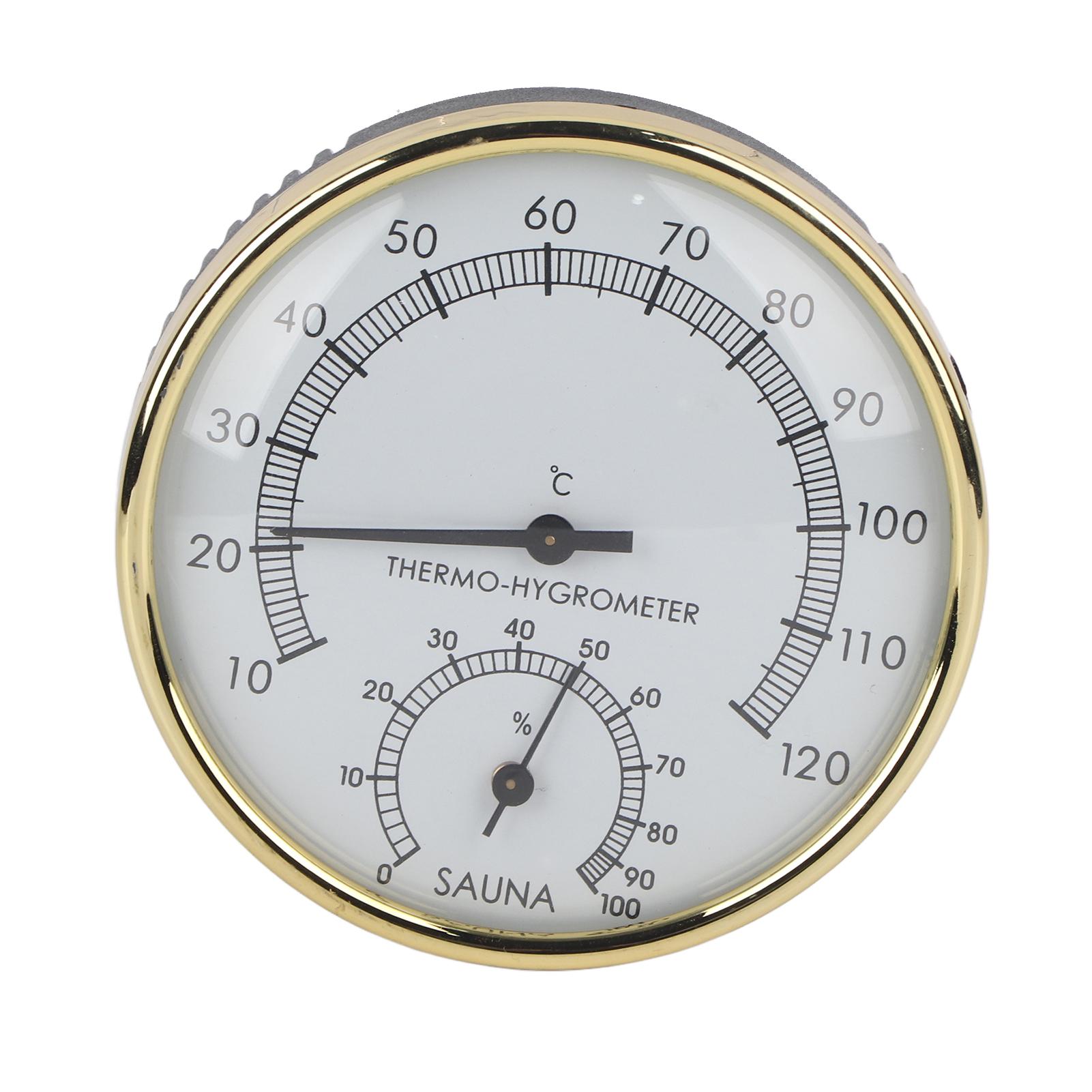 

Indoor Thermometer-Hygrometer with Metal for Sauna Rooms, High , Scale with Pleasant Color, Widely Used for Temperature and Humidity Mea