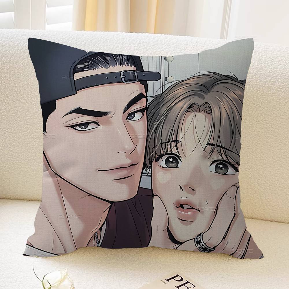 Manhwa Joo Jaekyung Kim Dan Cushion Cover Decorative Pillow Sofa Home Decor case pillow cases