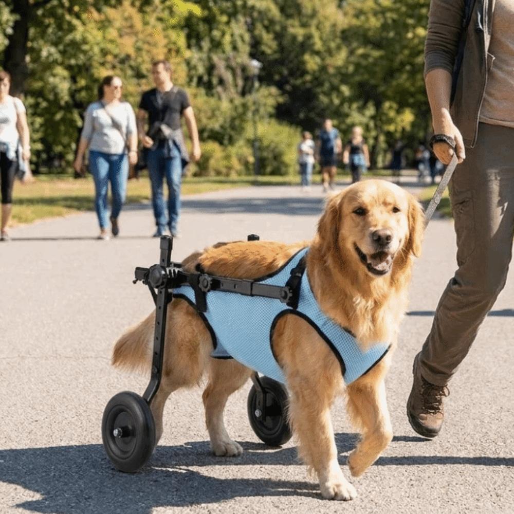 Adjustable Pet Wheelchair Cart Comfortable Dog Mobility Scooter Disabled Dogs Cat