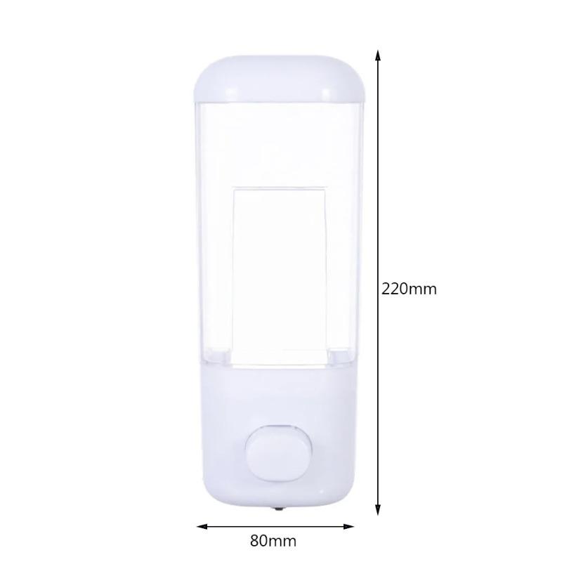500ML Wall Mounted Shampoo Soap Dispenser Bathroom Non-punching Manual Press Soap Liquid Dispenser Touchless Disinfectant Bottle